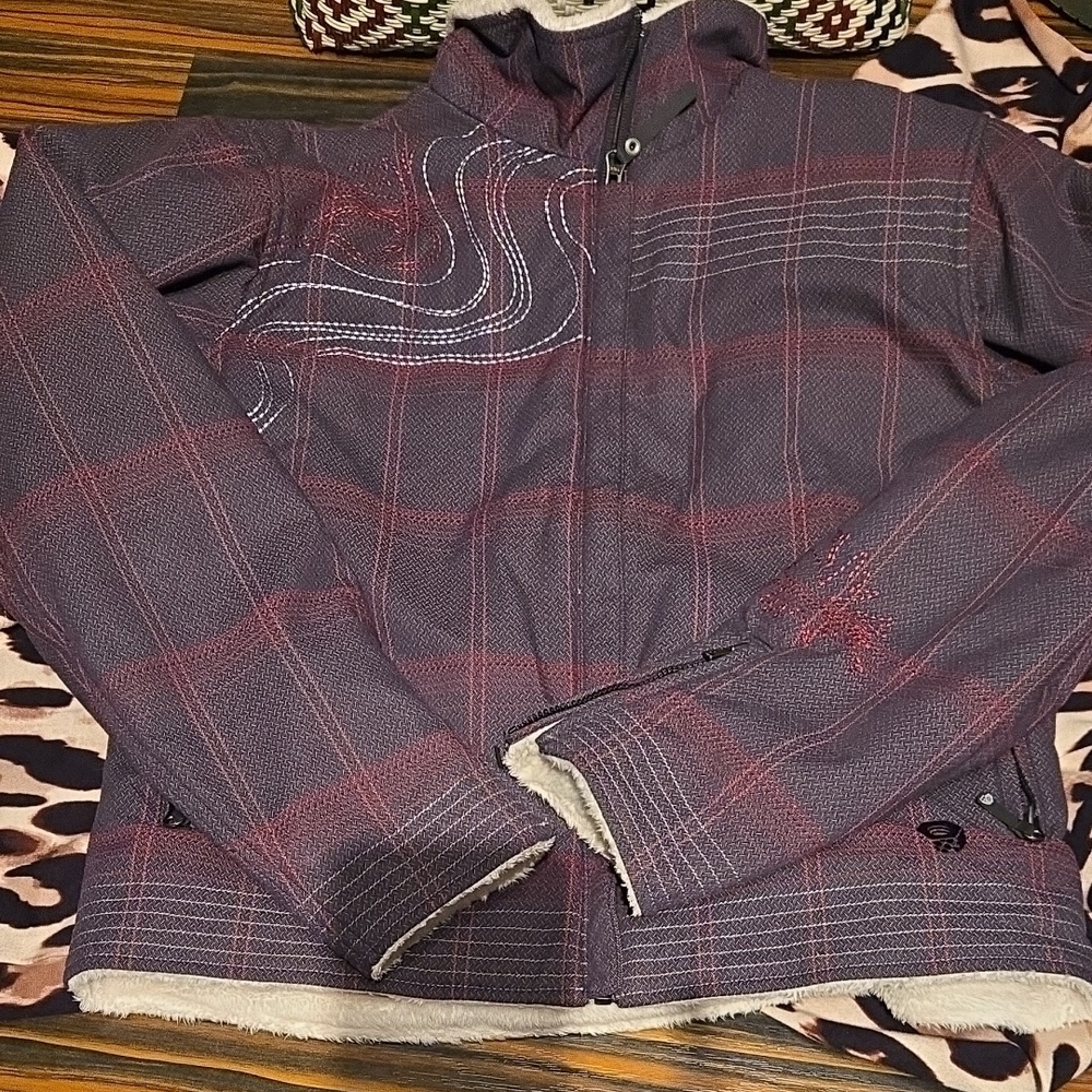 Purple and Red Plaid Jacket